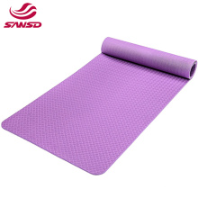 Wholesale exercise folding thick tpe yoga mat printed yoga mat